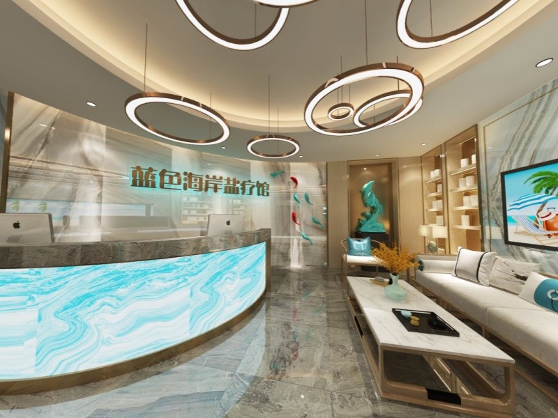 蓝色海岸主题盐疗馆