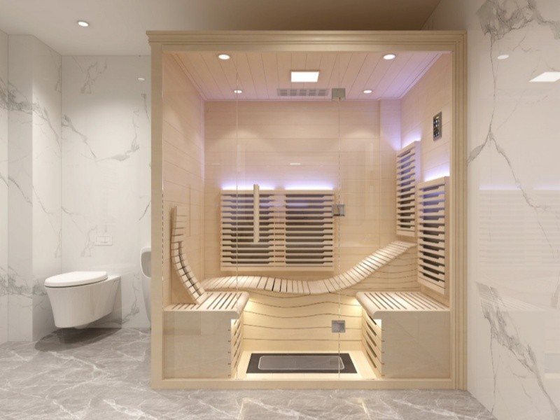 家用汗蒸房、光波房、桑拿房、盐蒸房、盐洞建造2021年案例