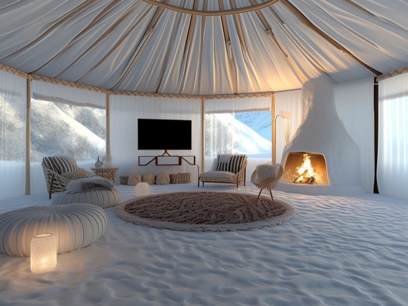 山东郭总定制蒙古大营养生体验中心